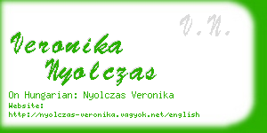 veronika nyolczas business card